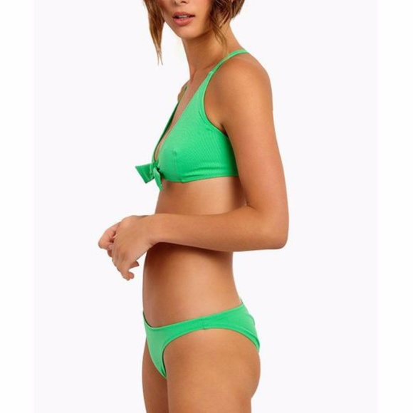 NWT SOLID & STRIPED The Fiona Bikini Set Size S Green - Picture 8 of 10